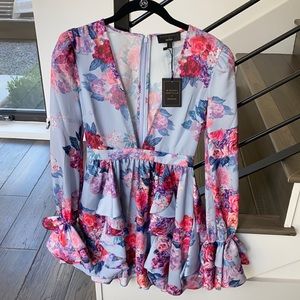 Michael Costello Allana Floral Dress - XS